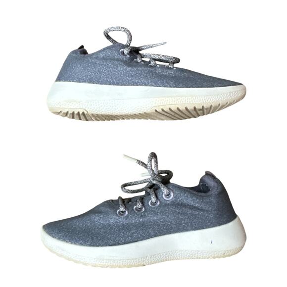 Women’s Allbirds Wool Runners Lace Up Grey White WR Athletic Sneakers Size 7 - Picture 5 of 7
